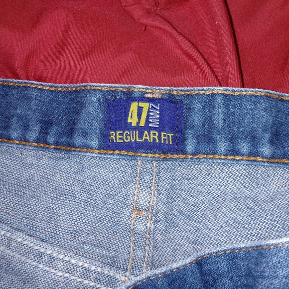 Wrangler 47 MWZ Jeans Mens 37×38 Dark 100% Cotton Rodeo Riding Cowboy Western - Picture 8 of 8